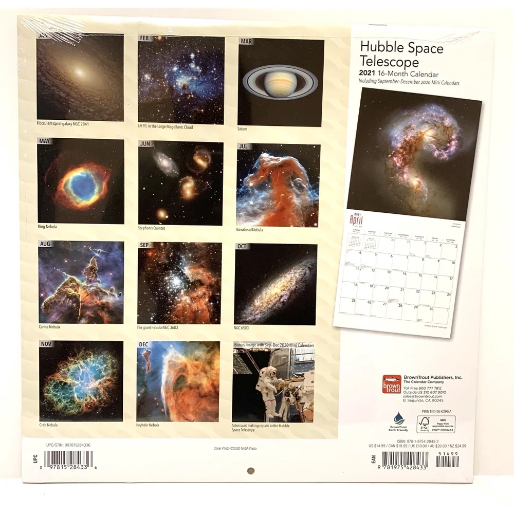 2021 Calendar/ Hubble Space Telescope